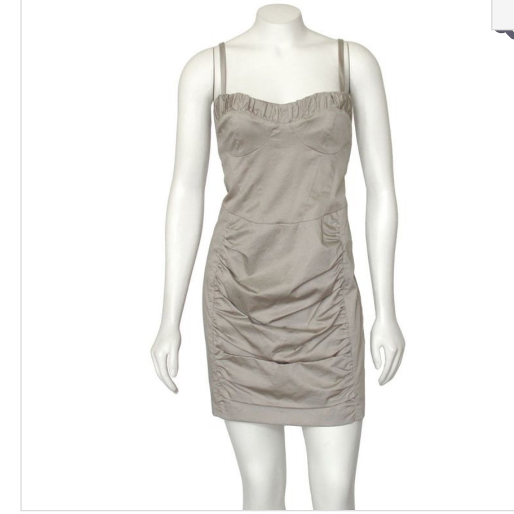 NWT Nanette Lepore Khaki Bustier Dress - Picture 3 of 10